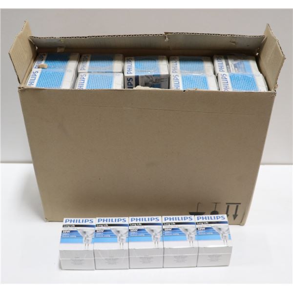 BOX OF SEVERAL PHILIPS LONG LIFE HALOGEN MRI6 50W