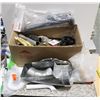 Image 1 : BOX FULL OF ASSORTED PLUMBING SUPPLIES AND HARDWARE