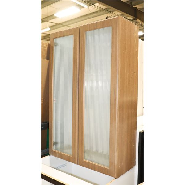 13X30X46" CABINET WITH GLASS DOORS