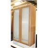 13X30X46" CABINET WITH GLASS DOORS