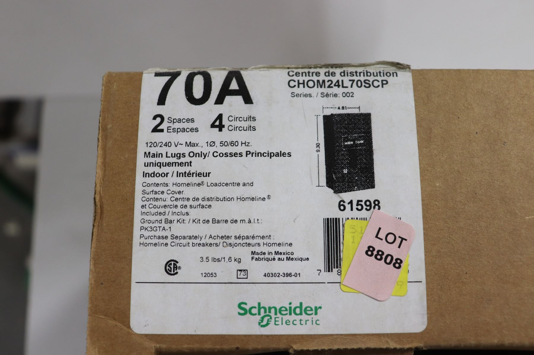 SCHNEIDER ELECTRICAL BOX