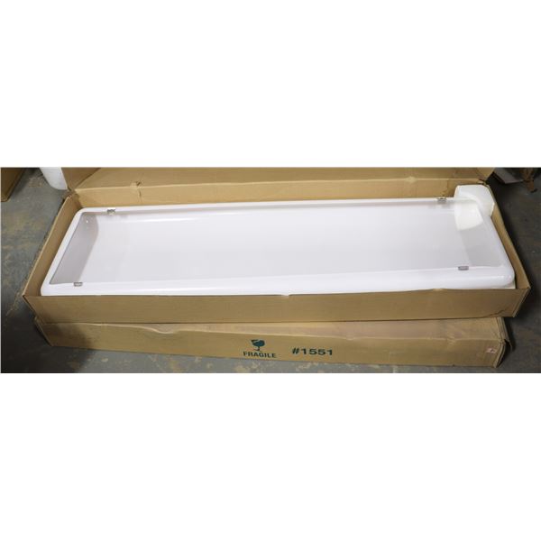 X2 LIGHT SHADES FOR FLUORESCENT LIGHTS ABOUT 50"