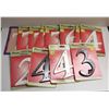 Image 1 : LOT OF MULTIPLE PLASTIC ASSORTED NUMBERS