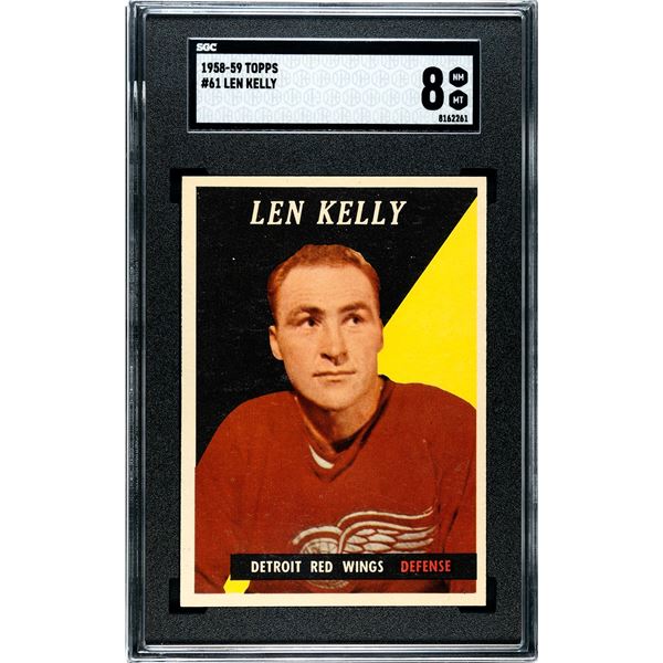 1958-59 Topps #61 Red Kelly (SGC 8)