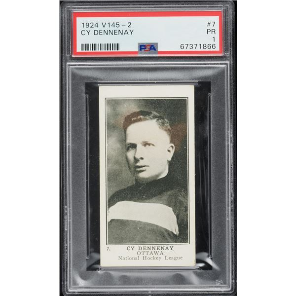 1924-25 V145-2 Paterson's #7 Cy Denneny (PSA 1)