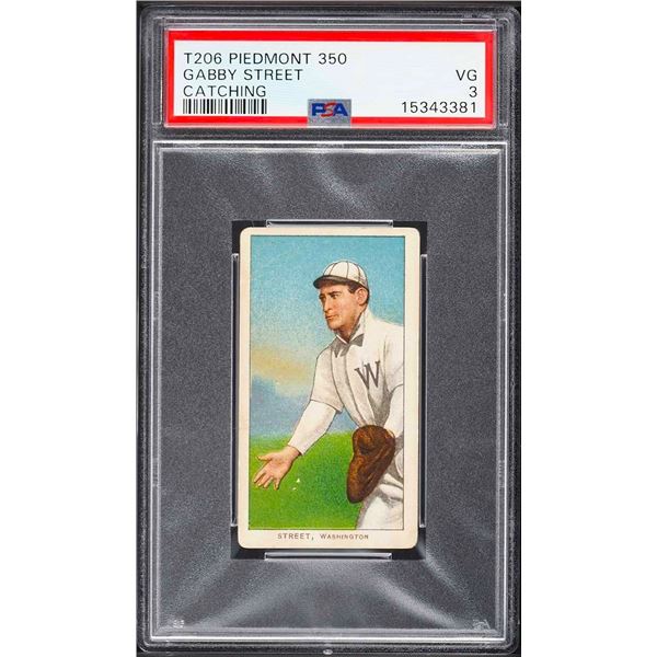 1909-11 T206 #473 Gabby Street (PSA 3)