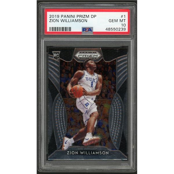 2019 Zion Williamson - Panini Prizm Draft Pick - PSA 10 GEM MT