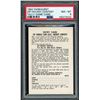 Image 1 : 1962-63 Parkhurst "Zip" Entry Card (PSA 8)