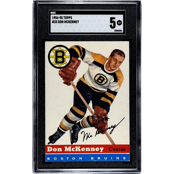 1954-55 Topps #35 Don McKenney RC (SGC 5)