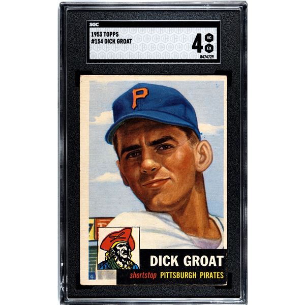 1953 Topps #154 Dick Groat (SGC 4)