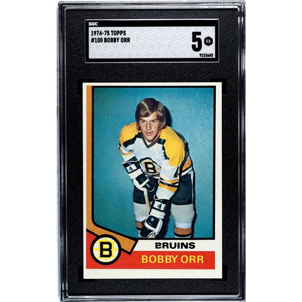 1974-75 Topps #100 Bobby Orr (SGC 5)