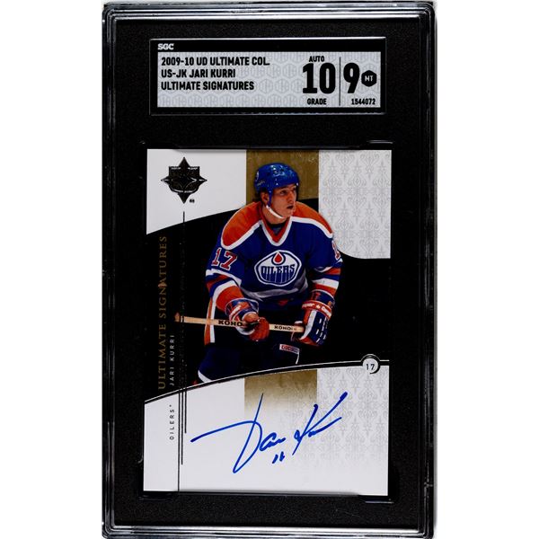 2009 Jari Kurri - Upper Deck Ultimate Collection Signatures - SGC 9/10(auto)