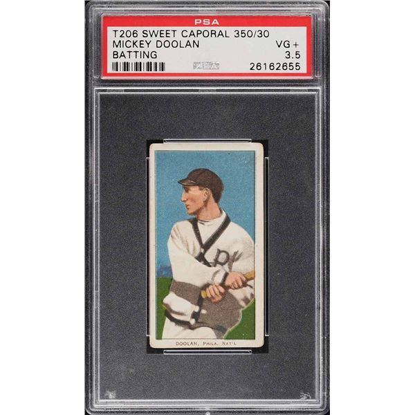 1909-11 T206 #137 Mickey Doolan (Bat) (PSA 3.5)