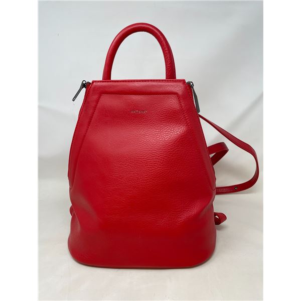 Like New Mat & Nat Red Back Pack Purse