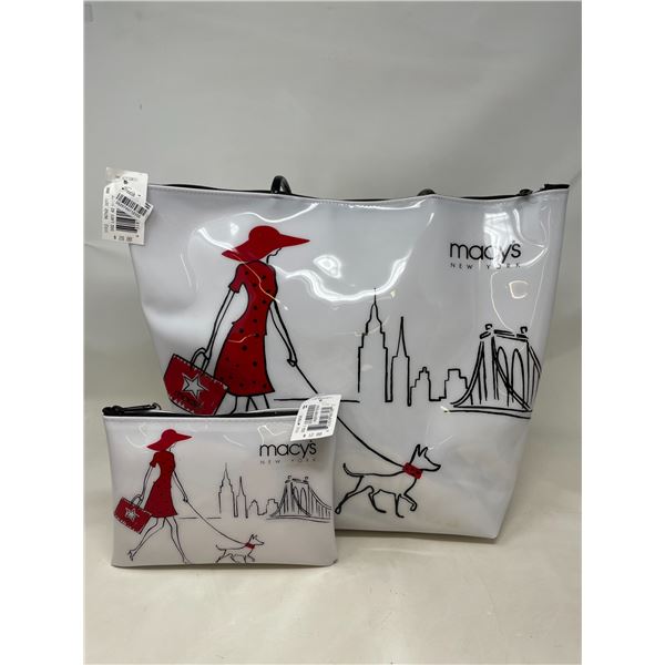 New Macys New York Purse and Make up Bag