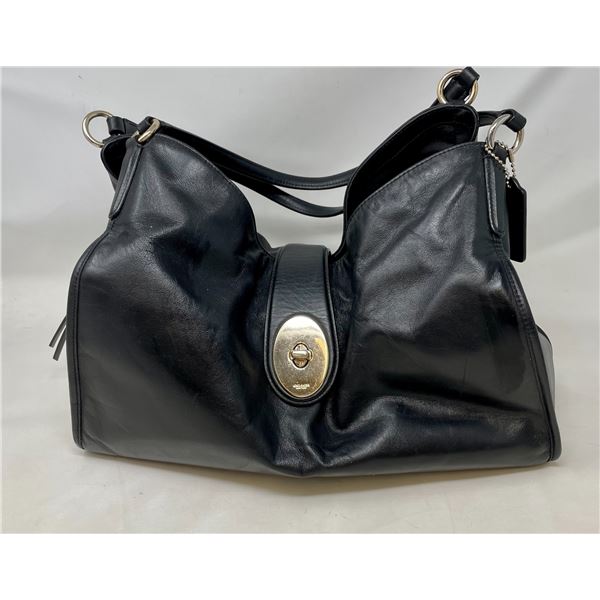 Used Coach Purse - Black (scuffs in pics)