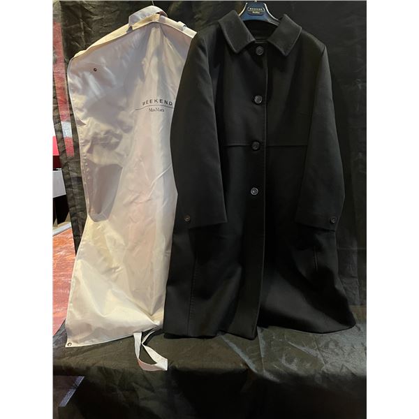 Weekend Maxmara Black Wool Black Jacket, Size USA 4-6