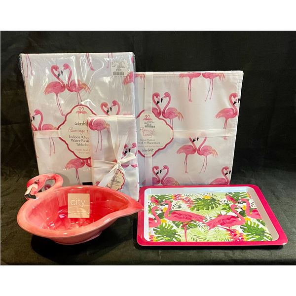 New Flamingo Set Napkins and Placemats