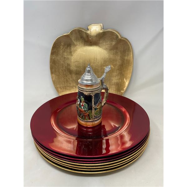 Plate Chargers and Beer Stein