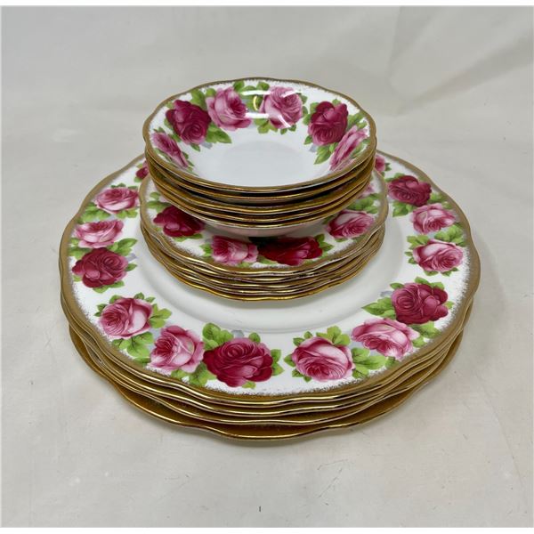 Royal Albert Old English Rose Bowls & Plates