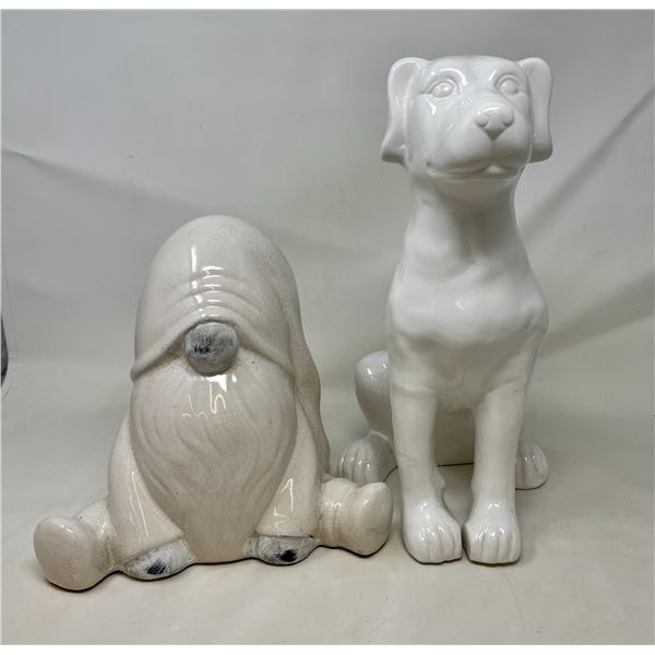 Ceramic Dog & Gnome