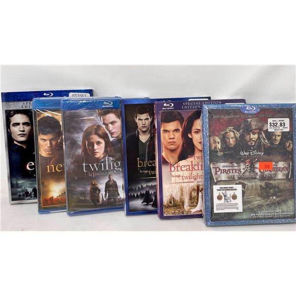 Blue Ray Lot X 6 (Twilight and more)