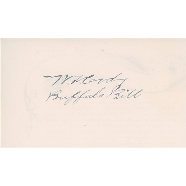 Buffalo Bill signature cut. GFA Authenticated