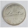 Image 1 : 1963 Canadian Silver $1 Coin