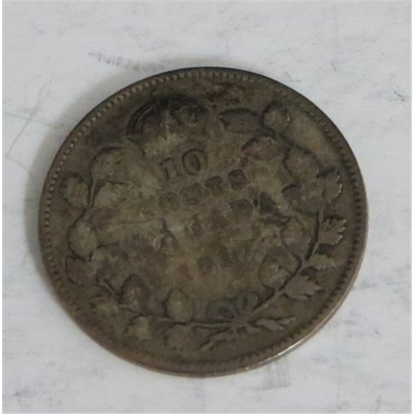 1917 Canadian Silver 10 cent coin