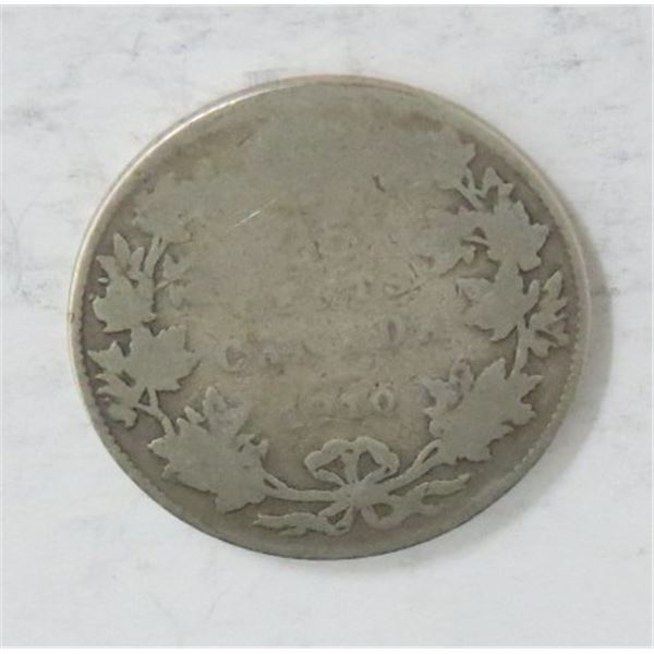 1910 Canadian 25 Cent Silver Coin