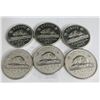 Image 1 : 1965 Canadian Nickels Lot Of 6