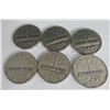 Image 1 : 1951 Canadian Nickels Lot Of 6