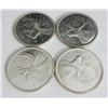 Image 1 : 4 Canadian Silver Quarters 1964