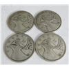 Image 1 : 4 Canadian Silver Quarters 1938