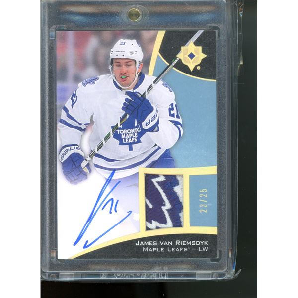 2015-16 Ultimate Collection Spectrum Gold #13 James van Riemsdyk PATCH AU 23/25