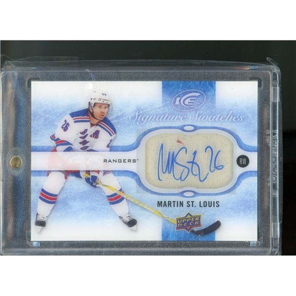 2015-16 Upper Deck Ice Signature Swatches #SSMS Martin St. Louis