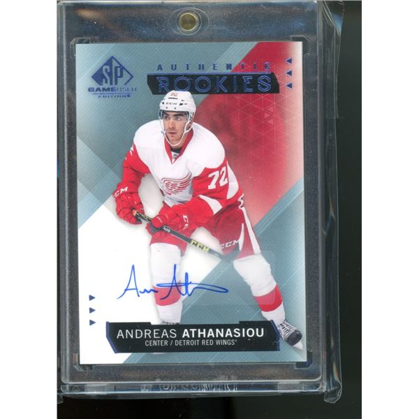 2015-16 SP Game Used Autographs Blue #106 Andreas Athanasiou