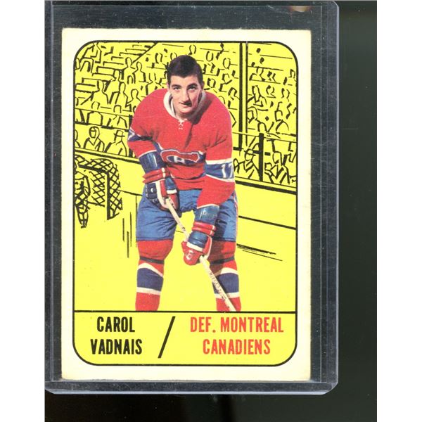 1967-68 Topps #9 Carol Vadnais RC