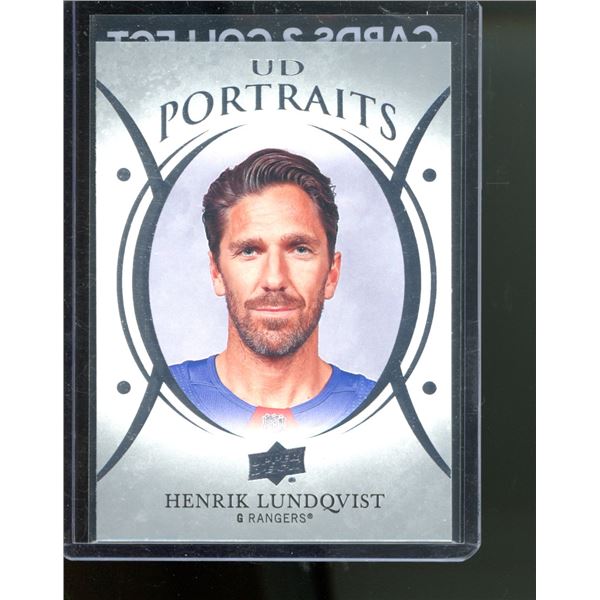 2018-19 Upper Deck UD Portraits #P30 Henrik Lundqvist