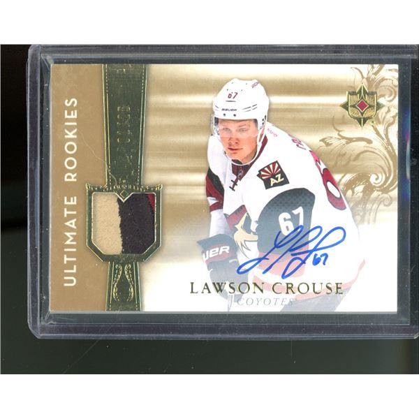 2016-17 Ultimate Collection '06-07 Retro Rookie Patch Autographs #RRJLC Lawson Crouse 1/25