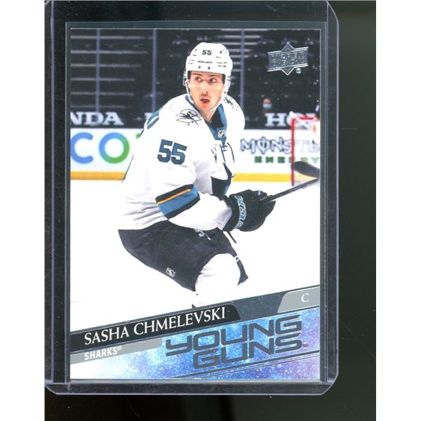 2020-21 Upper Deck #718 Sasha Chmelevski YG RC