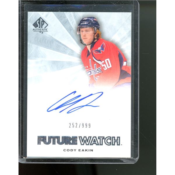 2011-12 SP Authentic #256 Cody Eakin AU RC 252/999