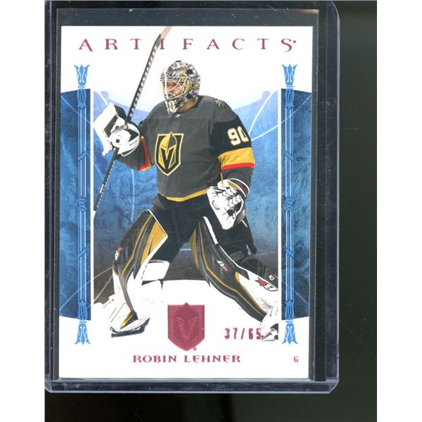 2022-23 Artifacts Rose #144 Robin Lehner 37/65