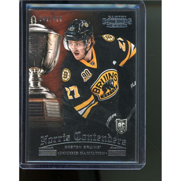 2013-14 Panini Contenders Norris Contenders #NC2 Dougie Hamilton 49/499