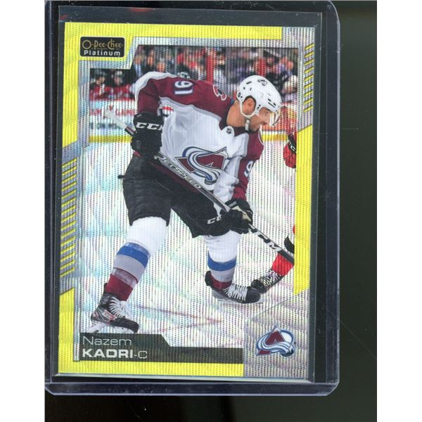 2020-21 O-Pee-Chee Platinum Neon Yellow Surge #91 Nazem Kadri