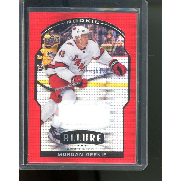 2020-21 Upper Deck Allure Jerseys Red Rainbow #74 Morgan Geekie