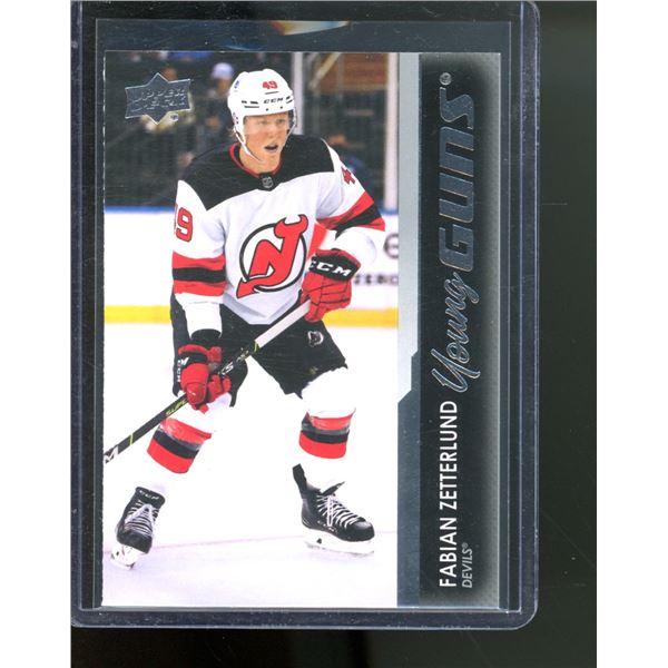 2021-22 Upper Deck #729 Fabian Zetterlund YG RC