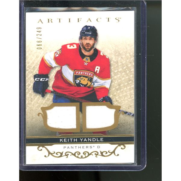 2021-22 Artifacts Materials Gold #48 Keith Yandle 66/249
