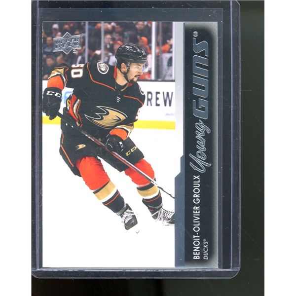 2021-22 Upper Deck #478 Benoit-Olivier Groulx YG RC