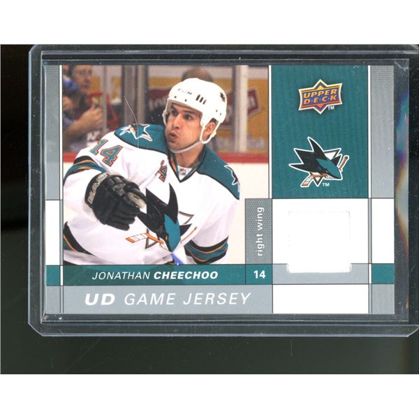 2009-10 Upper Deck Game Jerseys #GJJC Jonathan Cheechoo